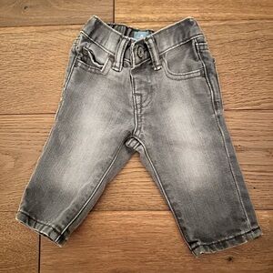 EUC Grey Baby Jeans 3-6M